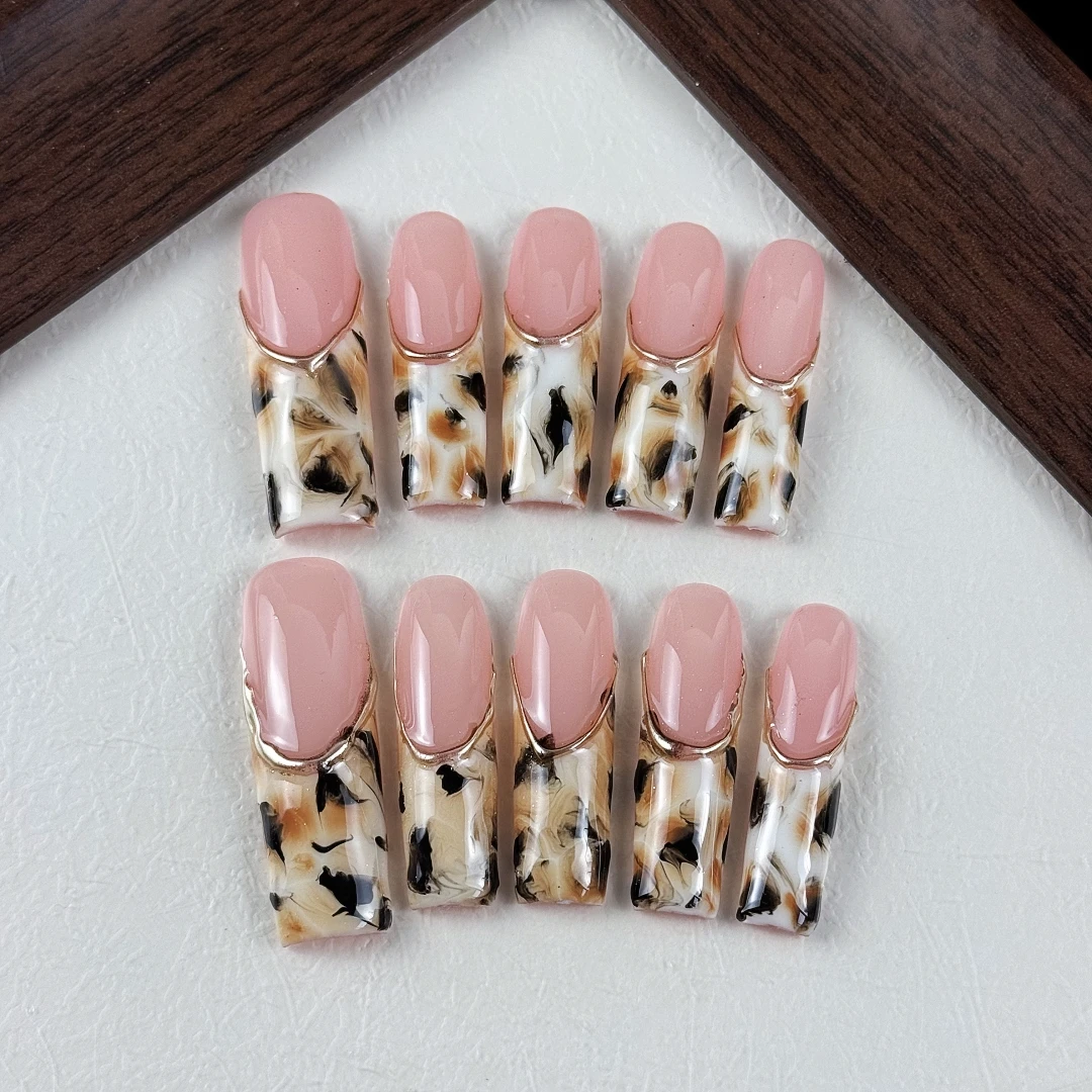 10pcs High-end Sweet and cool - Nail Art Fake review and price