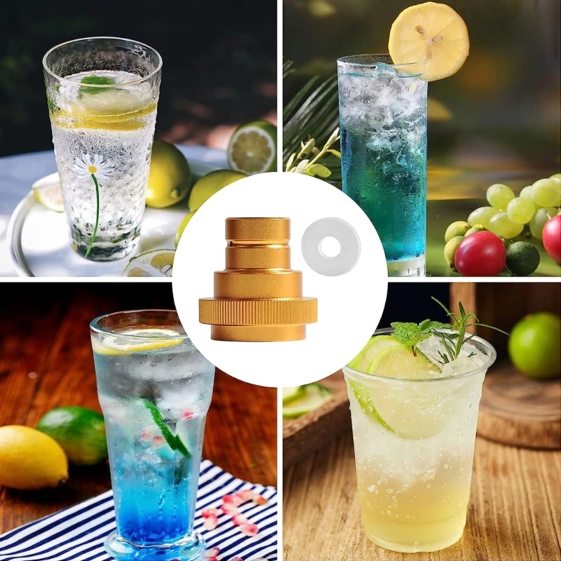 CO2 퀵 어댑터 스파클링 워터 메이커, 빠른 연결, 범용 CO2 액세서리, 아트 TR21-4 스파클링 워터 버블러