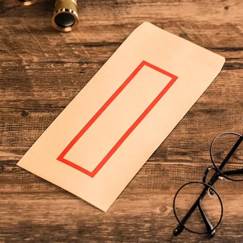 QX2B 10 قطع الأظرف التجارية الأظرف الصينية الأظرف مع الأظرف الورقية الإطار الرجعية