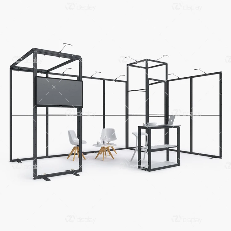 Espositore espandibile per esposizioni commerciali, sala di stoccaggio modulare 10x20, cabina espositiva per esposizioni commerciali, strumento gratuito