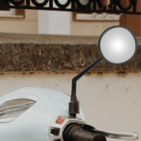 2pcs Rear View Mirror 360 Degree Convex Scooter Bike Motorcycle Mirrors Universal Electric Replacement Handlebars Accessories