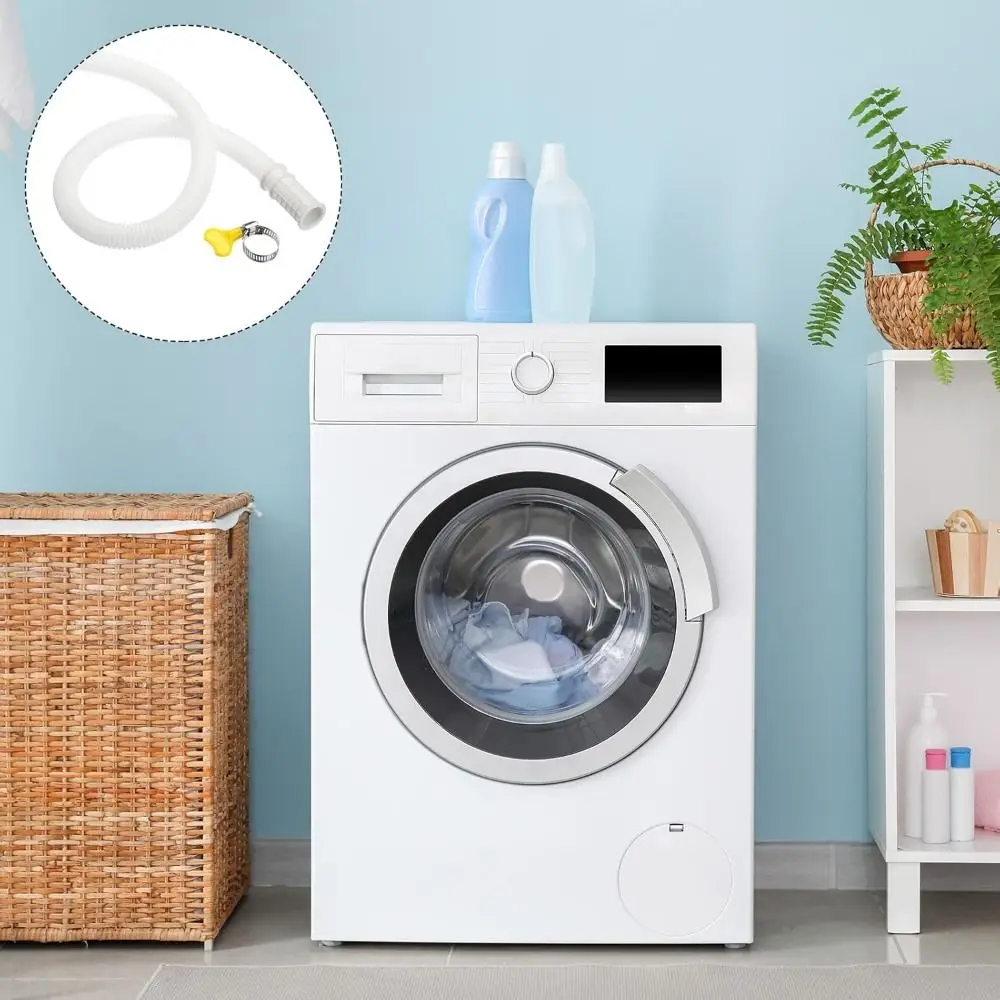 New Plastic Air Conditioner Drain Hose Thickened 1-5M Washing Machine Tube White Draining Hose