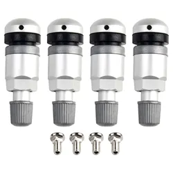 4pcs Car TPMS Tire Pressure Valve Sensor Stem Repair Kit Fit For BMW5 Series Alloy Tubeless Valve Pressure Monitoring System