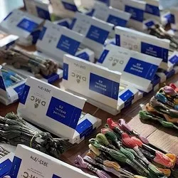 20 pz radom colore DMC fili originale francese DMC filo interdentale ricamo filo filo filo filo interdentale punto croce filo filato