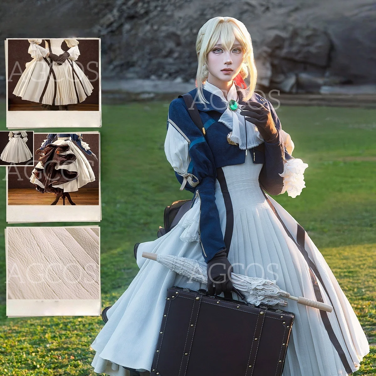 

AGCOS Violet Evergarden Cosplay Anime Violet Evergarden Cosplay Costume Woman Outfits Dress Violet Costumes Cosplay