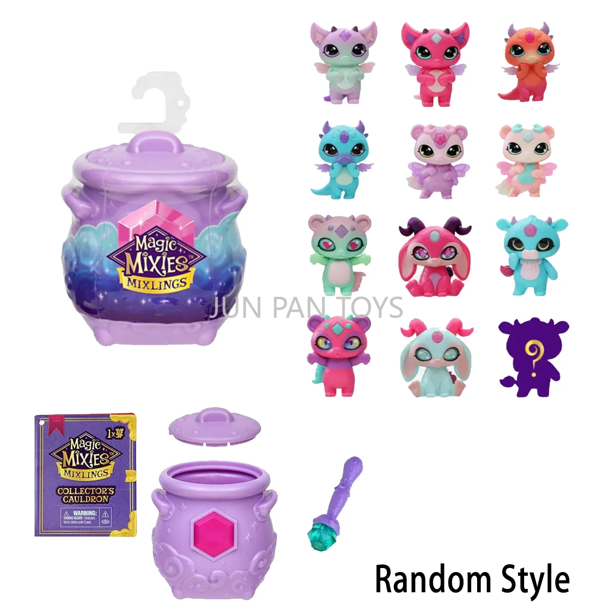 Figuras Colecionáveis da Série Cauldron Original Magic Mixies Mixlings, Estilo Surpresa, Playset Interativo para Crianças, Brinquedo Presente