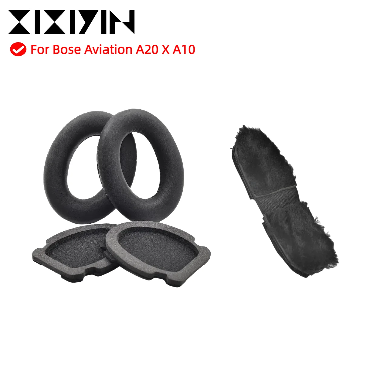 

Replacement Earpads Headband for Bose Aviation A20 X A10 Headset Ear pads Headphones Leather Sleeve Earphone Earmuff