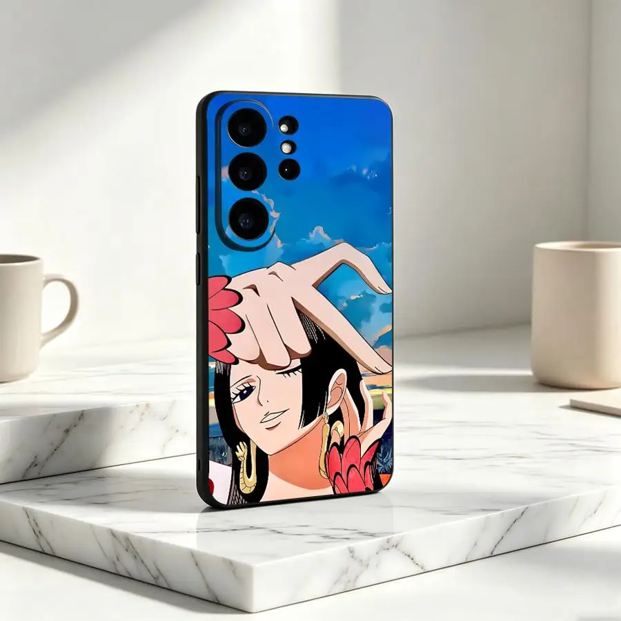 One Piece Luffy Logo Art Phone Cover Case for Samsung Galaxy S26 Ultra S21 FE S20 S25+ S25 Plus S10 S9 S24+ Note 20 8 9 10 S26+