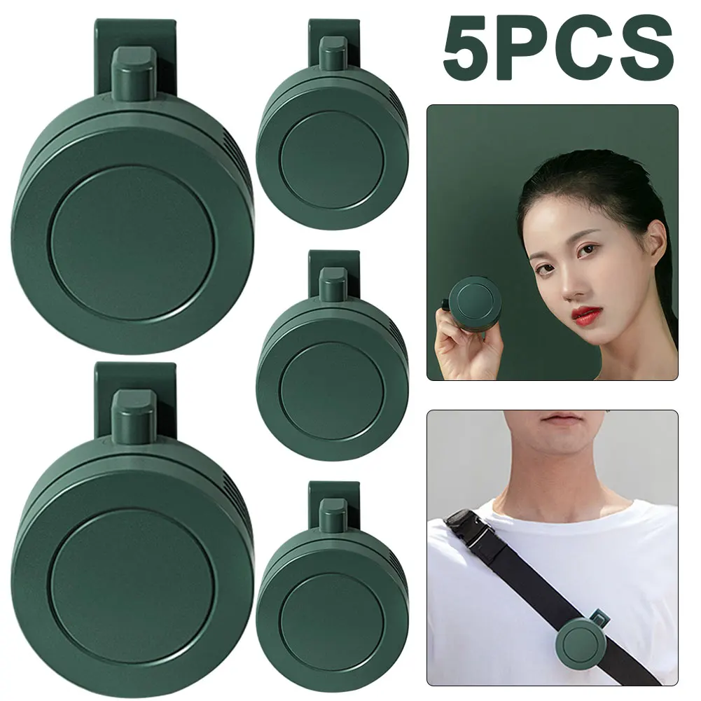 

Безлистный мини-вентилятор с зажимом для шеи, поясной вентилятор с воздушным охлаждением, 3-скоростной USB-вентилятор (зеленый)