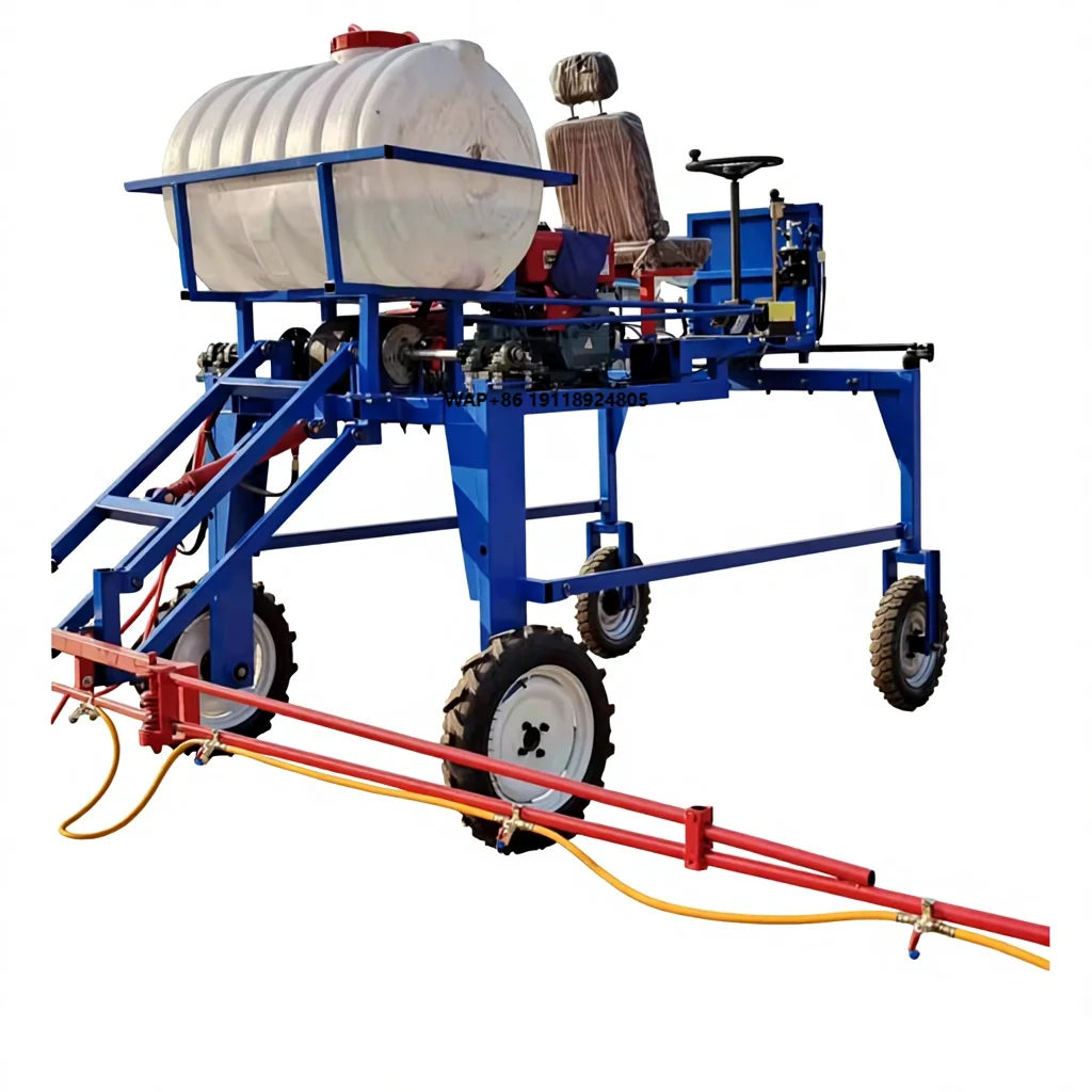 

High Productivity Hydraulic Lifting Four-Wheel Self-Propelled Boom Sprayer for 12HP Water Cool Engine Electricity Start