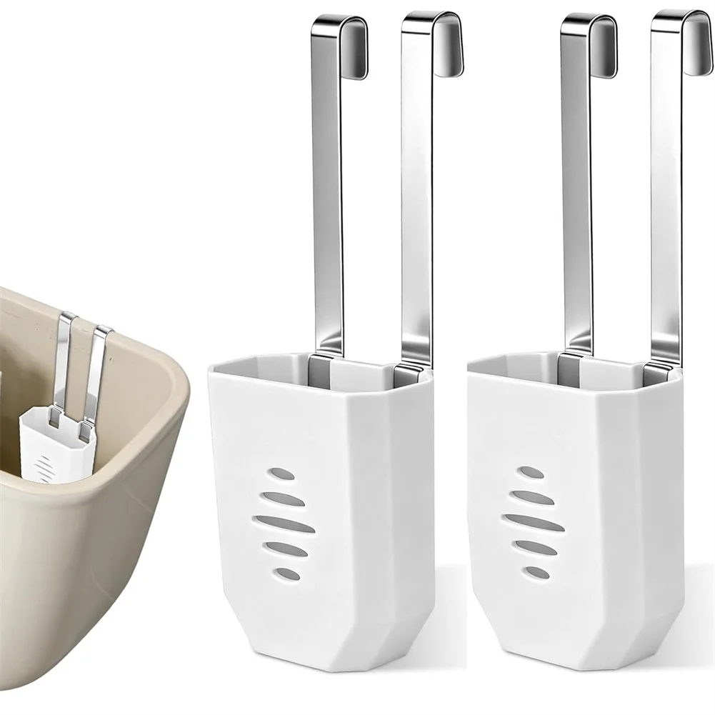 2pcs Cistern Tablet Holder for Toilet Cleaner Tabs Block Holder with Tool Free Assembly and Humidity Resistance