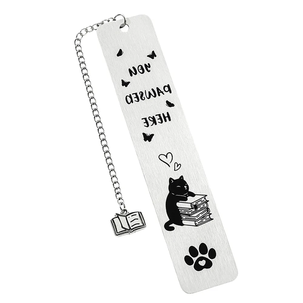 

Funny Metal Cat Bookmarks Cute 3D Reading Book Marks Office School Supplies Multifunctional Book Lovers Collections