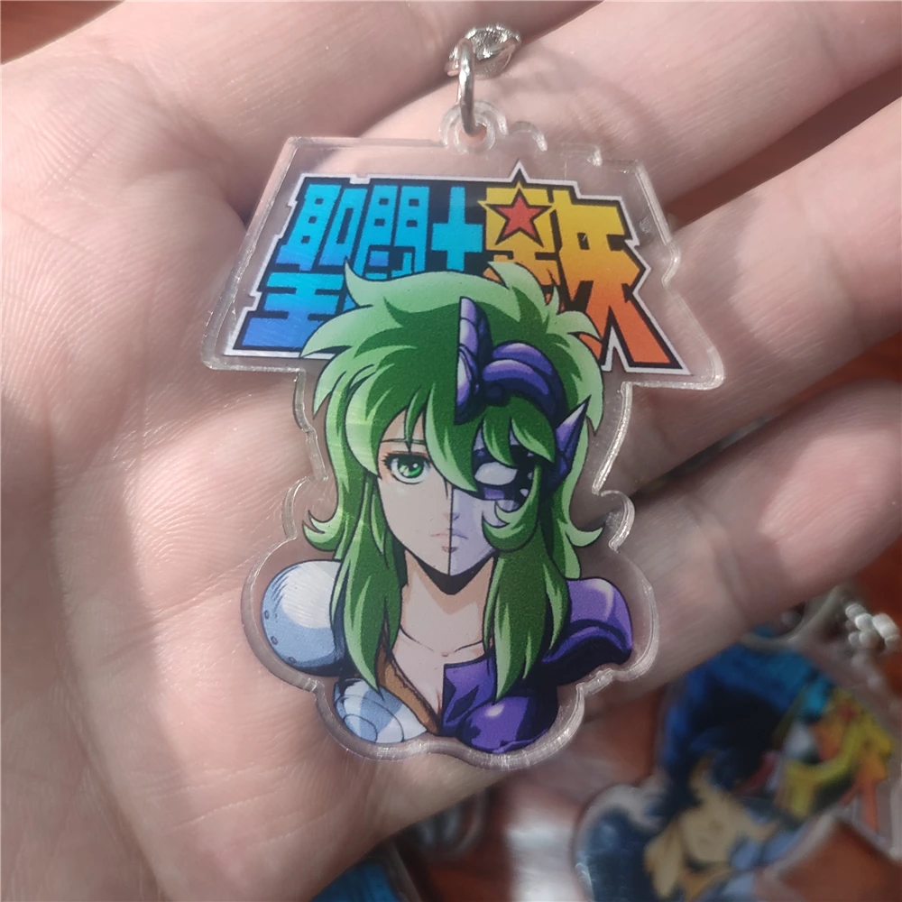 Anime Saint Seiya Shiryu Ikki Hyoga Shaina Shun Cosplay COSTUME Acrylic Keychain Key Chain Accessories Prop