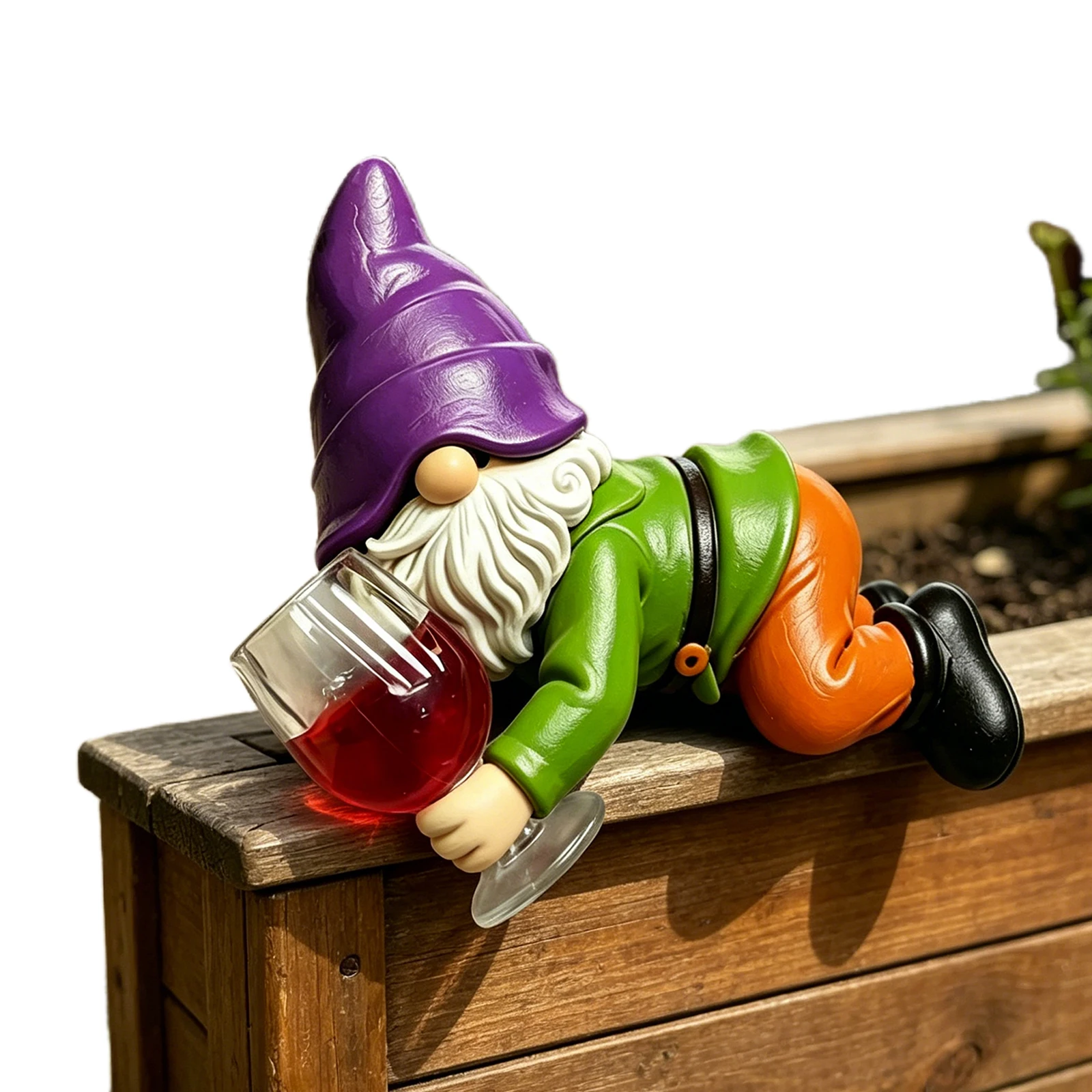Drinking Wine Faceless Garden Gnomes Outdoor Creative Design Figurine Ornament for Women Spring Christmas Halloween