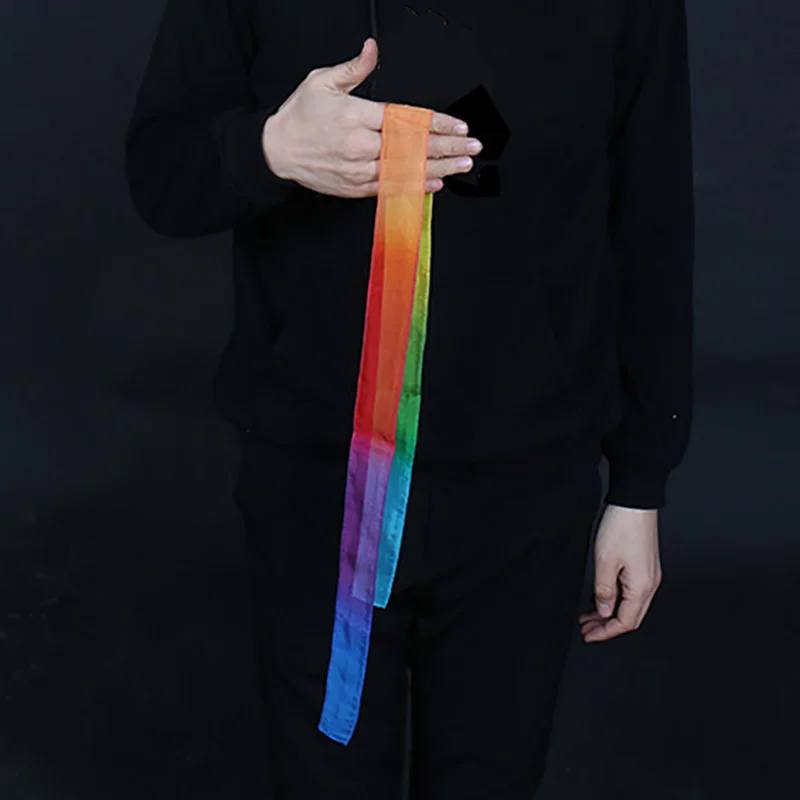 Thumb Tip Streamer (5cm*108cm) Magic Tricks Multi-color Silk Appearing Magia Accessories Close Up Street Illusions Gimmicks Prop