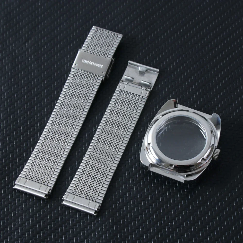 Новый ремешок для часов NH35, аксессуары, корпус 36,5 мм * 41 мм, купольное акриловое стекло для Seiko NH35 NH36, комплект часов с механизмом, корпус