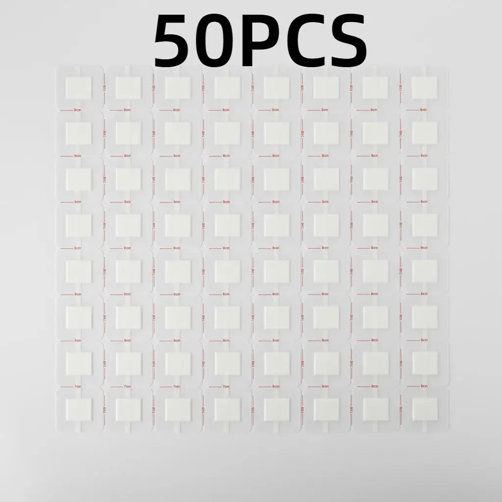 

﻿ 50PCS Premium Non-Woven Adhesive Wound Dressing 6x7cm Easy To Absorbent Sterile & Breathable Post-Surgical Bandages