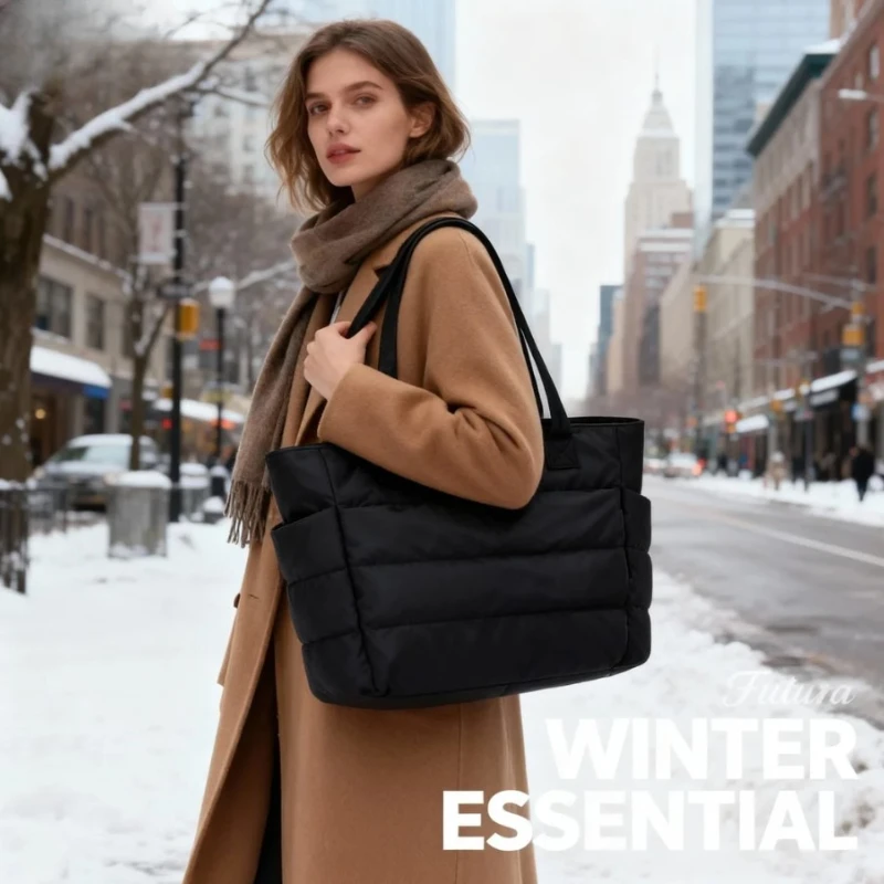 حقيبة يد نسائية جديدة، حقيبة حمل نسائية ذات سعة كبيرة، حقيبة كمبيوتر محمول، حقيبة سفر عصرية، هدية عيد ميلاد #1