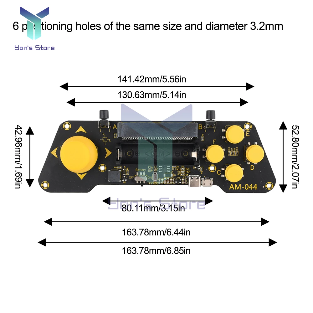 1Pcs Microbit Expansion Board Programmable Remote Control Game Joystick Microbit Handle DIY Electronic Kit for Smart Robot Car