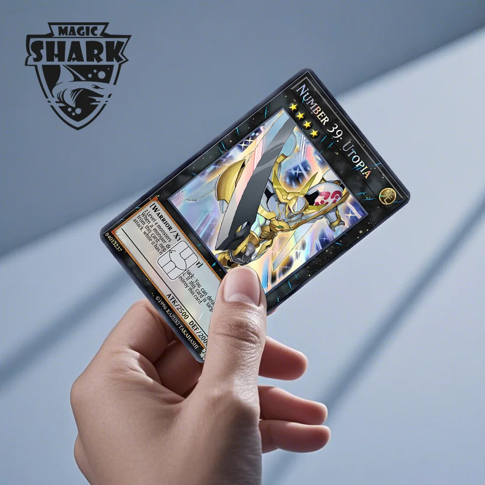 Magic Shark Blue Eyes Dragon Yo-gi-oh Game Shinny Laser Holographic Debit Credit Card Sticker Film Skin Front Cover – Detail 12