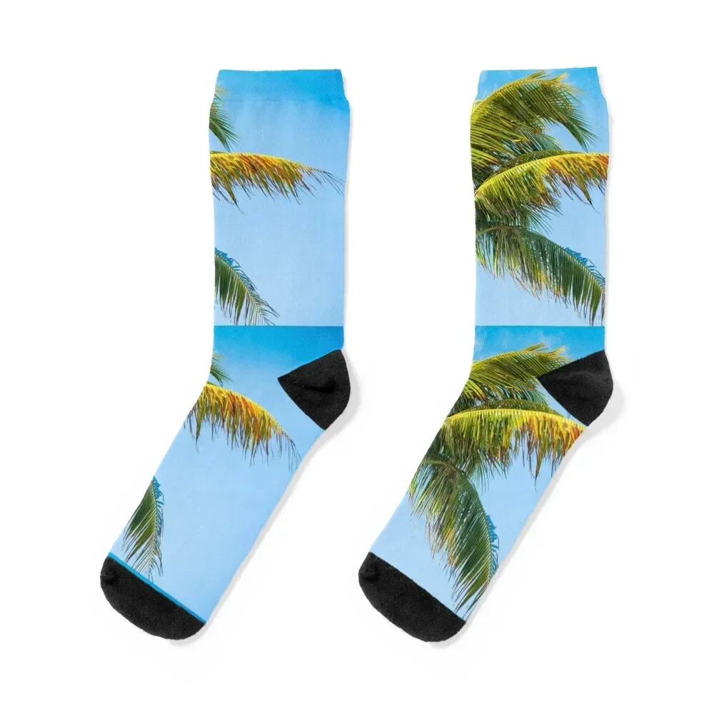 Palm Trees Socks happy Lots man Antiskid soccer Male Socks Women's