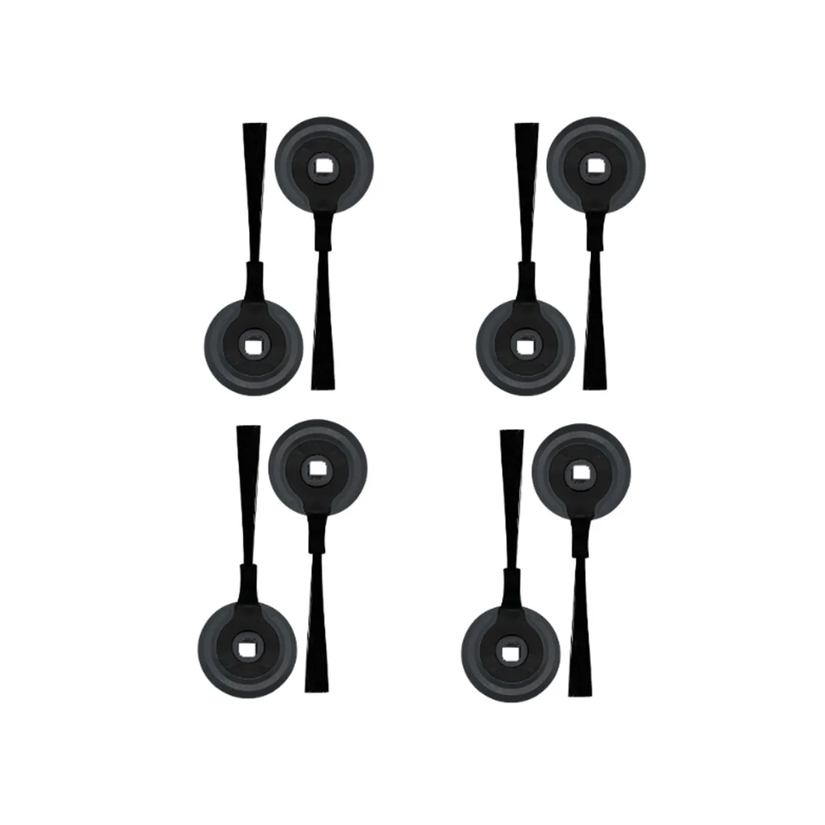 แปรงปัดด้านข้าง8ชิ้นสำหรับ R85ไอออน S86 R71ชิ้นส่วนอะไหล่หุ่นยนต์ดูดฝุ่น AV752 RV871