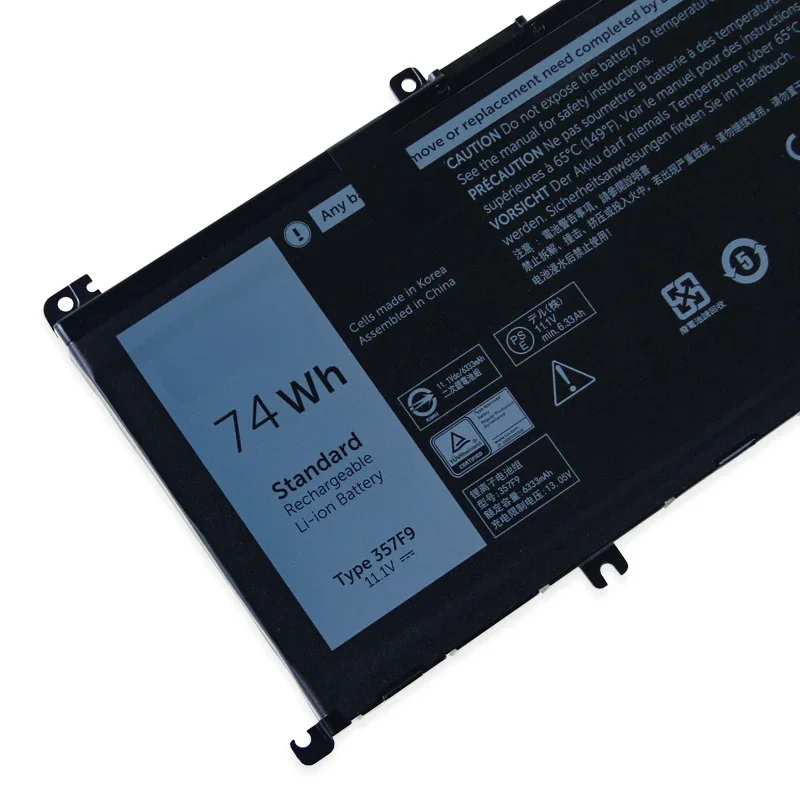 Batería 357F9 para Dell Inspiron 15, 7559, 7000, 7557, 7566, 7567, 5576, INS15PD-1548B, INS15PD-1748B, 71JF4, P57F, P65F, nueva