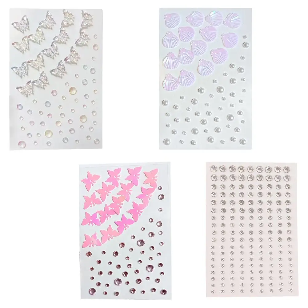 New Rhinestones for Face Festival Makeup Crystals Stickers for Kids Diamond Gems Jewelry Stickers Adhesive Glitters for Face