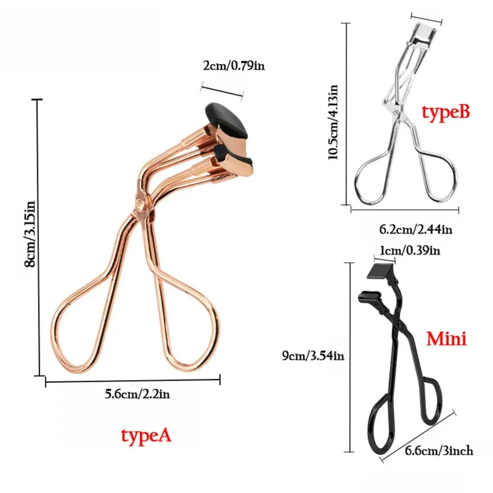 Pinzette per ciglia Cosmetico ausiliario Clip per arricciare le ciglia Pieziale Piegaciglia Clip per sollevamento ciglia Applicatore per arricciare le ciglia