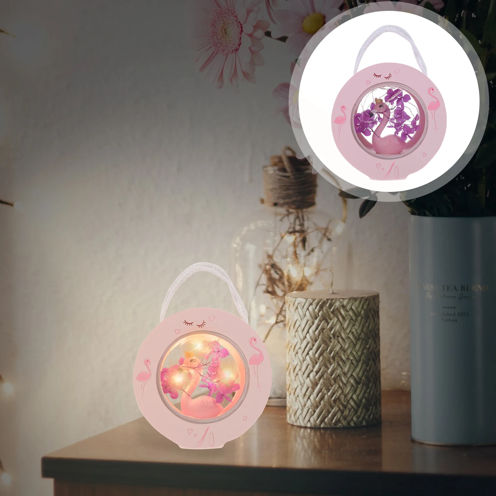 

Flamingo Star Light Resin Night Lamp Kids Bedroom Living Room Decor Small Animal Lights Bedside Wall Hanging Light
