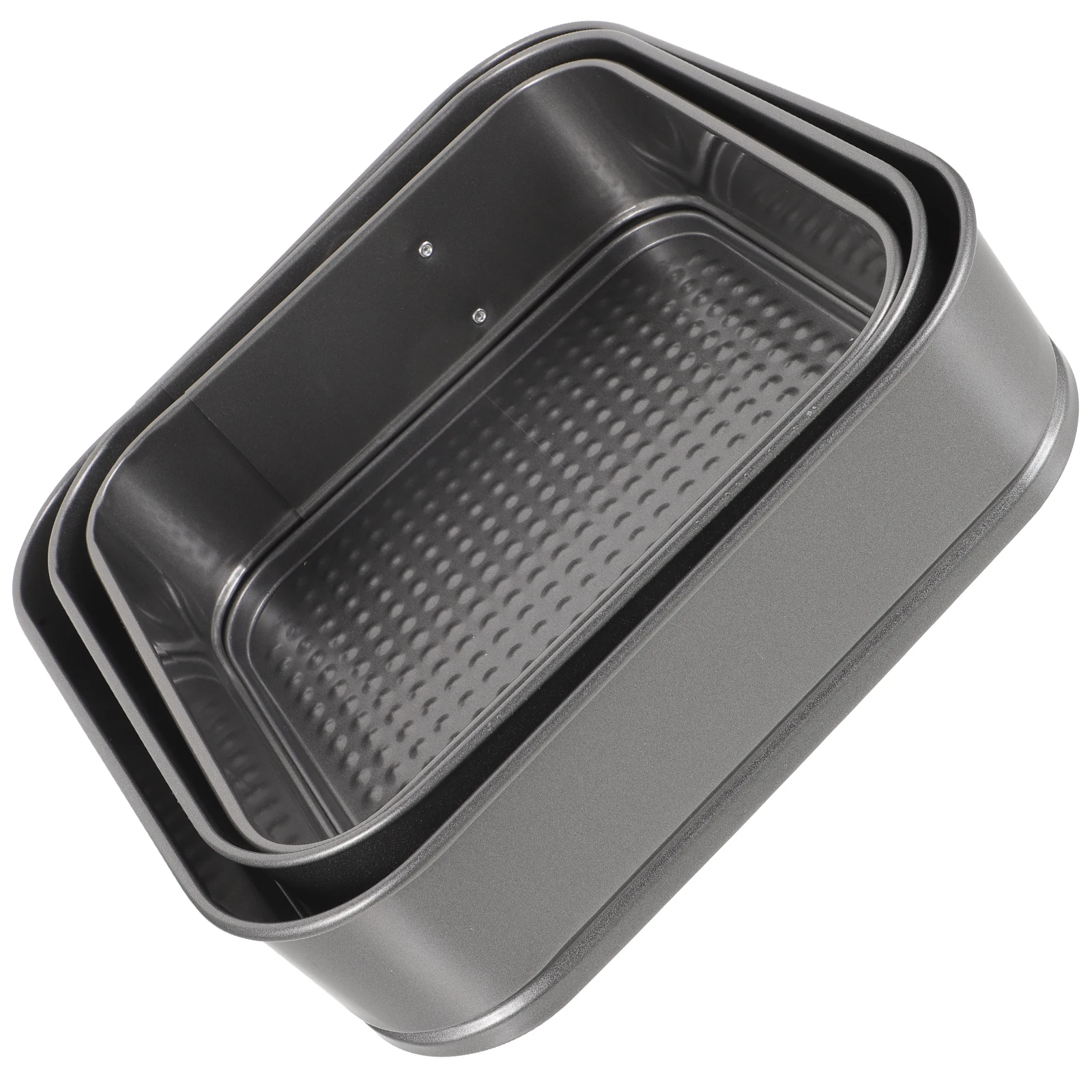 

3pc Square Cake Molds stick Cake Molds Live Buckle Honeycomb Bottom Baking Tray for Honeycomb Live Bottom Baking Tray
