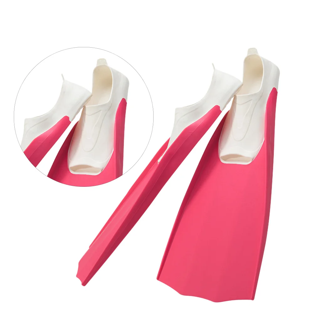 

1 Pair Snorkeling Fins Rosy S 5.5-6 36-37 High Flexible Ergonomic Non-Slip For Swimming Diving Water Sports Flippers Swim Diving
