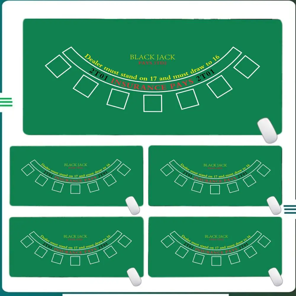 

Poker Table Mat Rubber Game Mat Poker Layout Tablecloth Desktop Texas Hold'em Mat Home Entertainment Room Board Game Room