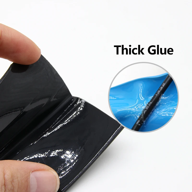 1/5/10/25/50M Black 3:1 Heat Shrink Tube With Glue Inside Diameter 1.6mm ~ 65mm Adhesive Lined Waterproof Insulation Sleeve Wrap