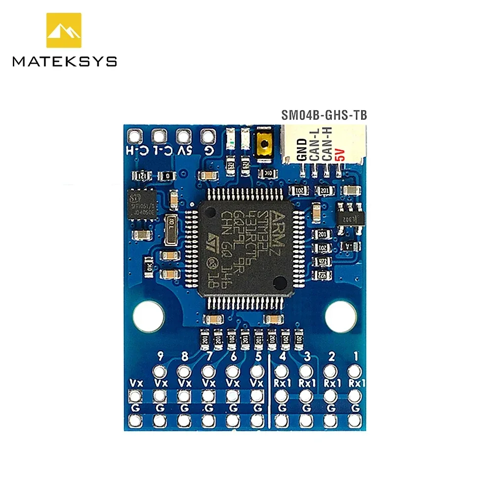 MATEKSYS CAN-L4-PWM AP_PERIPH DRONECAN TO PWM ADAPTER for DShot Capable ESCs Into CAN ESCs, and Turn PWM Servos Into CAN Servos.