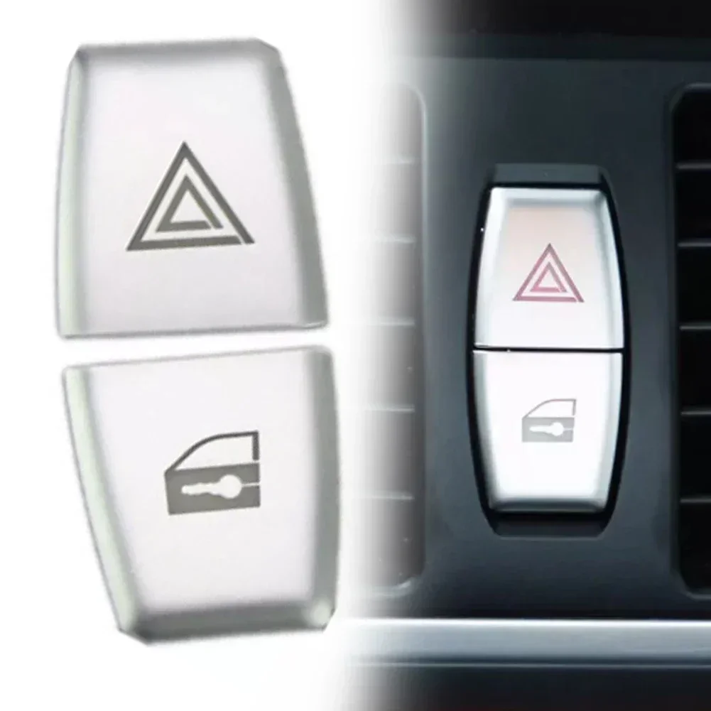 Warn Light Switch Button Cover Sticker Decor Trim Kit/Set For BMW X6 E70 E71 E84 E60 Replace Car Accessories