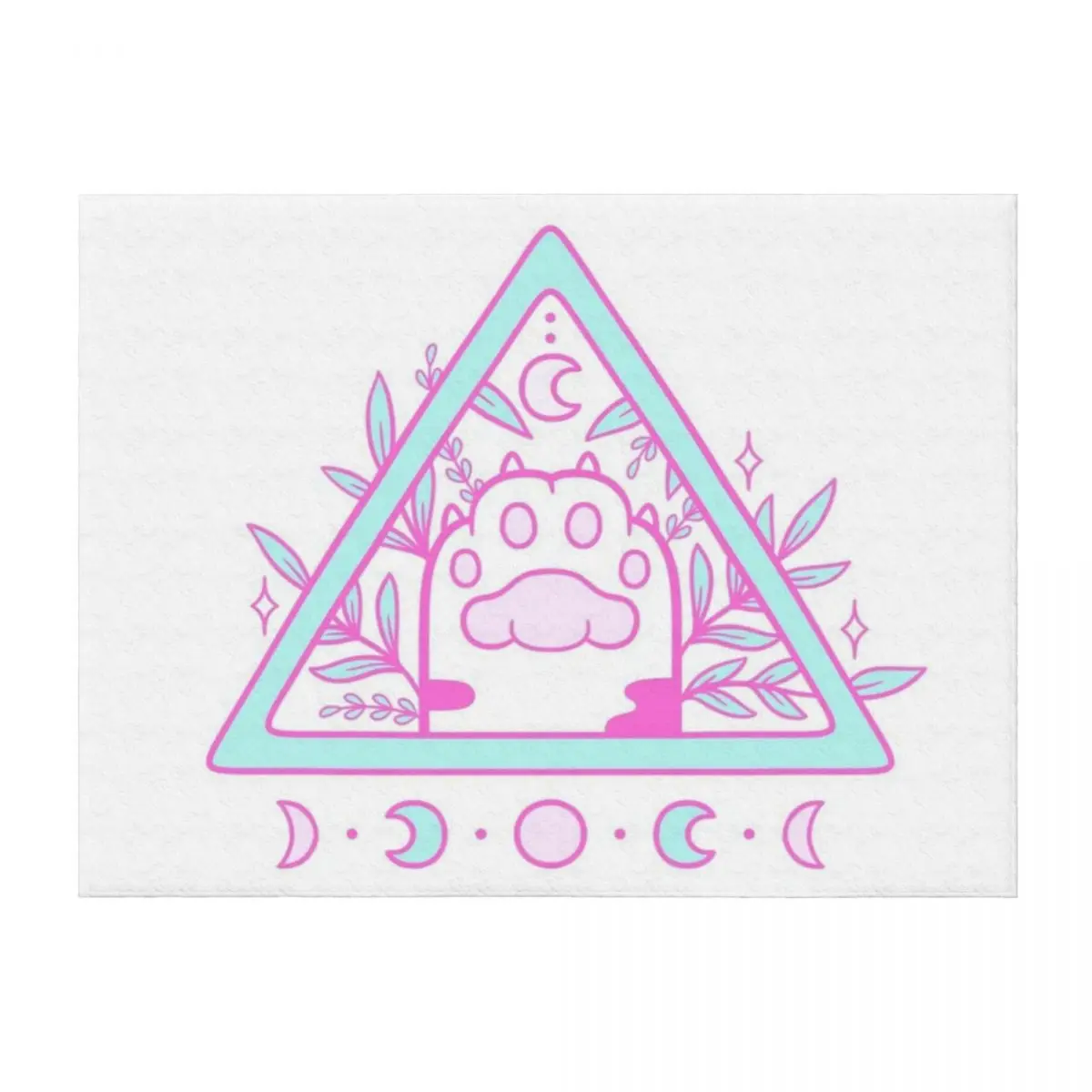 

Witchy Cat Paw 02 | Nikury Throw Blanket Plaid Loose Quilt Soft Beds Blankets