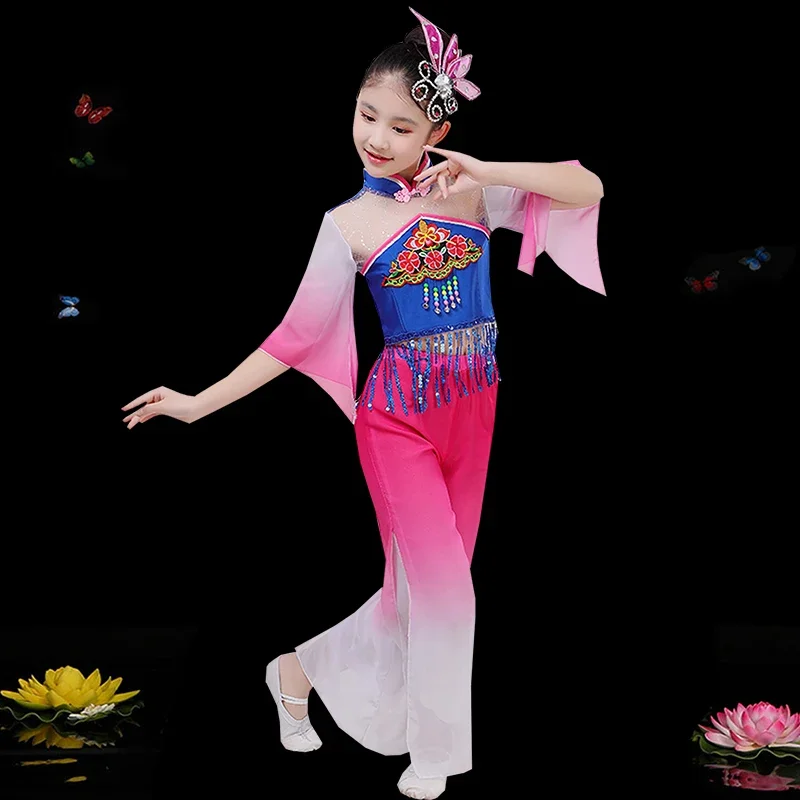 경연 어린이 클래식 무용 코스튬, 중국 무용 연습 코스튬, 무대 공연, 코스튬 무용 의상