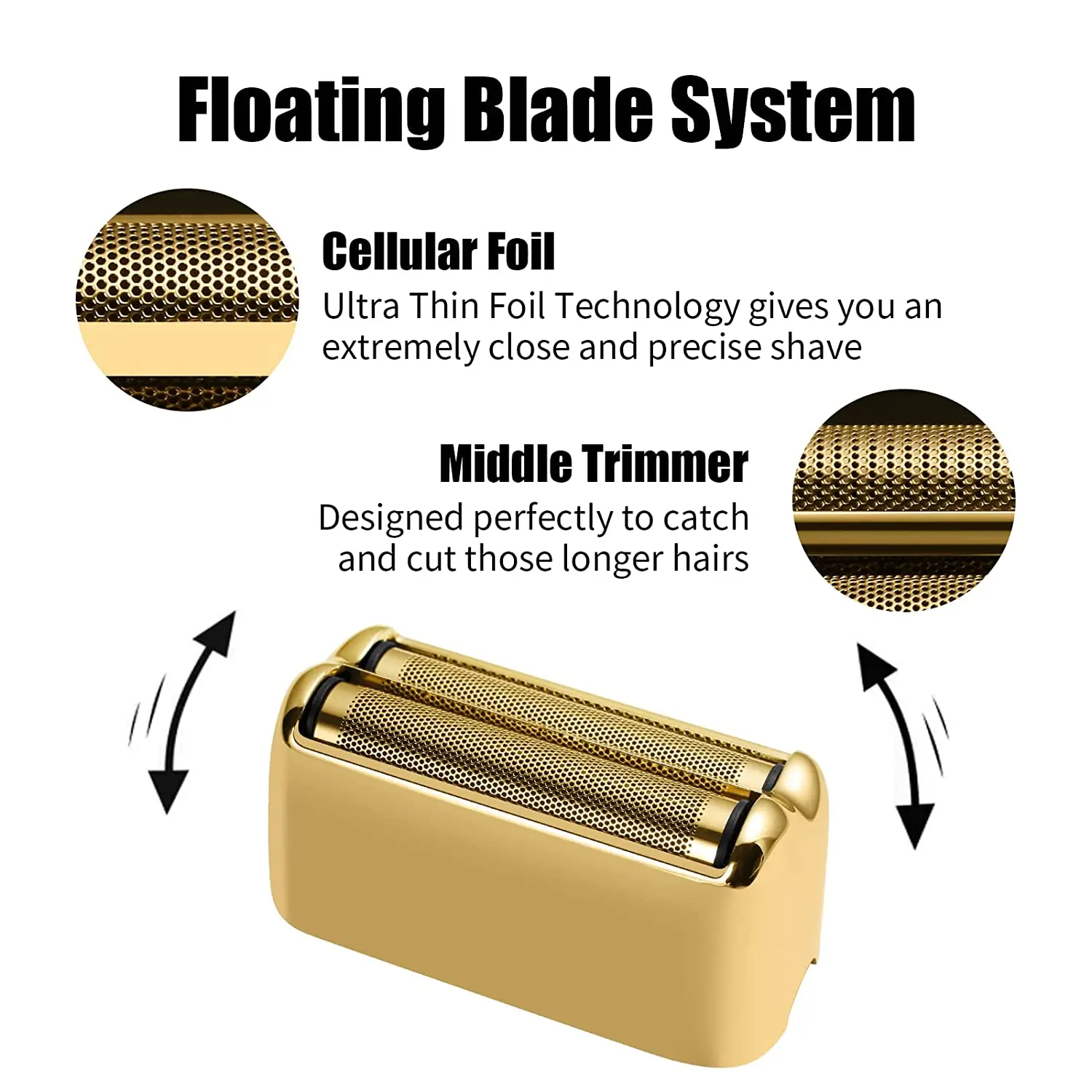 Replacement Foil and Cutters for BaBylissPRO Barberology FXFS2 Electric Shaver,Replacement Head Blade for Babyliss Razor