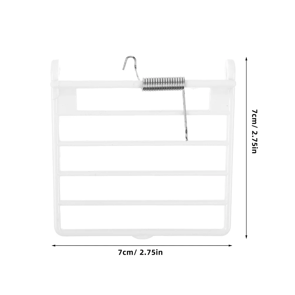 6 قطعة قفص العصافير الباب الربيع استبدال ABS البلاستيك آمنة الحيوانات الأليفة حمامة الببغاء قفص أجزاء قفص الطيور ملحق حمامة لوازم #4