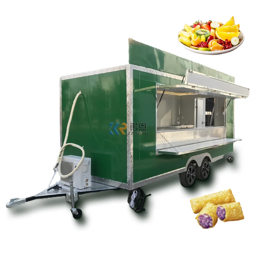 2023 Food Shop Retro Type Mobile Food Trailer Big Truck Buy Bakery Fully Equipped USA Standards Food Trailers