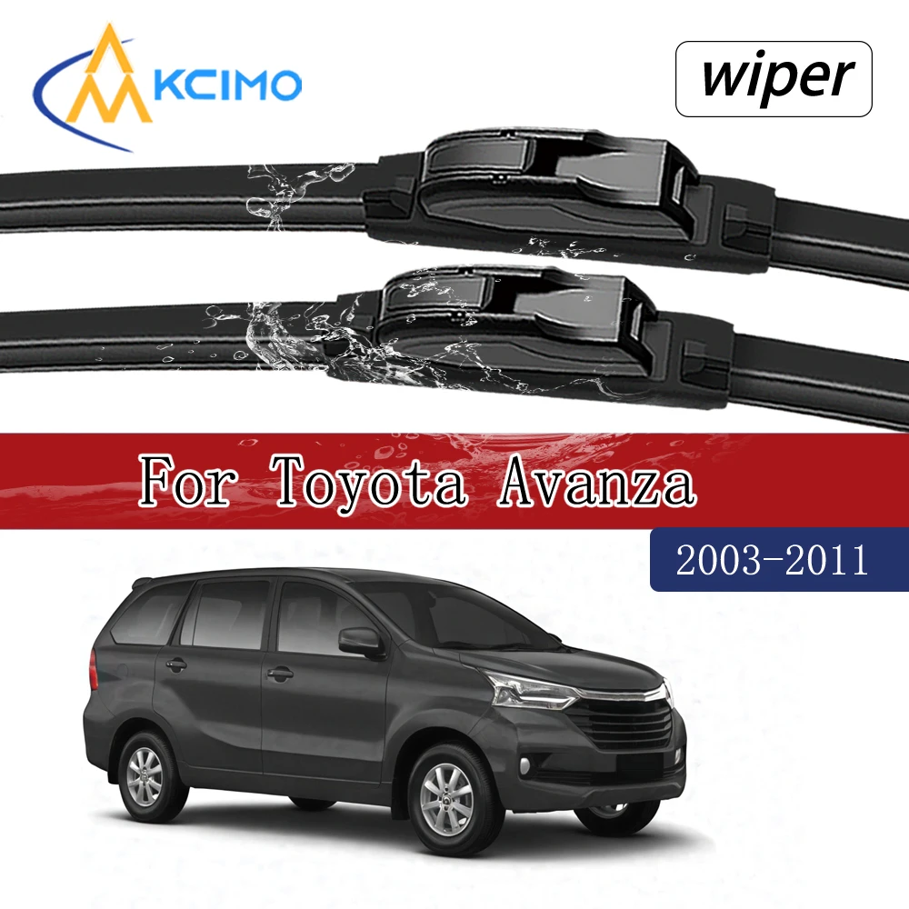 Frontscheibenwischer, direkt passend für Toyota Avanza F600 2003–2011, leise, streifenfreie Leistung, einfach zu installieren