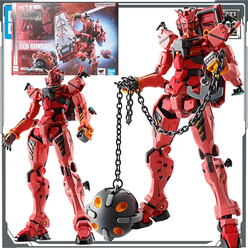 

Bandai Original MODEL KIT GUNDAM METAL ROBOT GMS - • RED GUNDAM Аниме Фигурка Сборка Модель Игрушки Модель Подарки для мальчиков