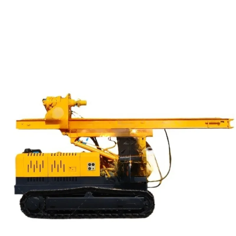Guardrail pile driver, highway driving and pulling drilling machine, bridge full hydraulic photovoltaic drilling machine