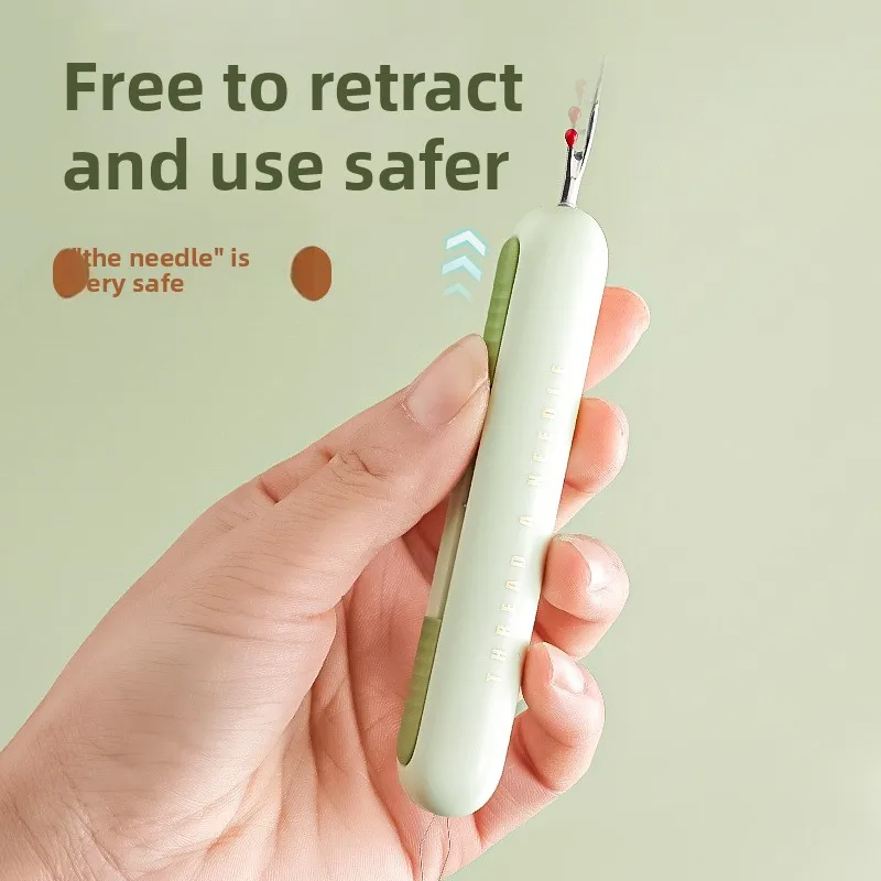 

Needle Threader for Elderly-3-in-1 Sewing Tool with Thread Picker &Seam Ripper,Easy Handy Stitch Helper for DIY Craft&Household