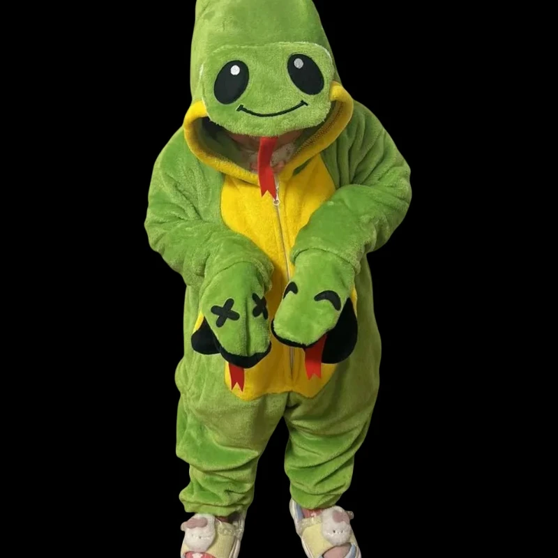 

Детские пижамы кигуруми для мальчиков и девочек, коровья пижама, фланелевая детская пижама, костюм, рождественская одежда для косплея, зимние комбинезоны для собак