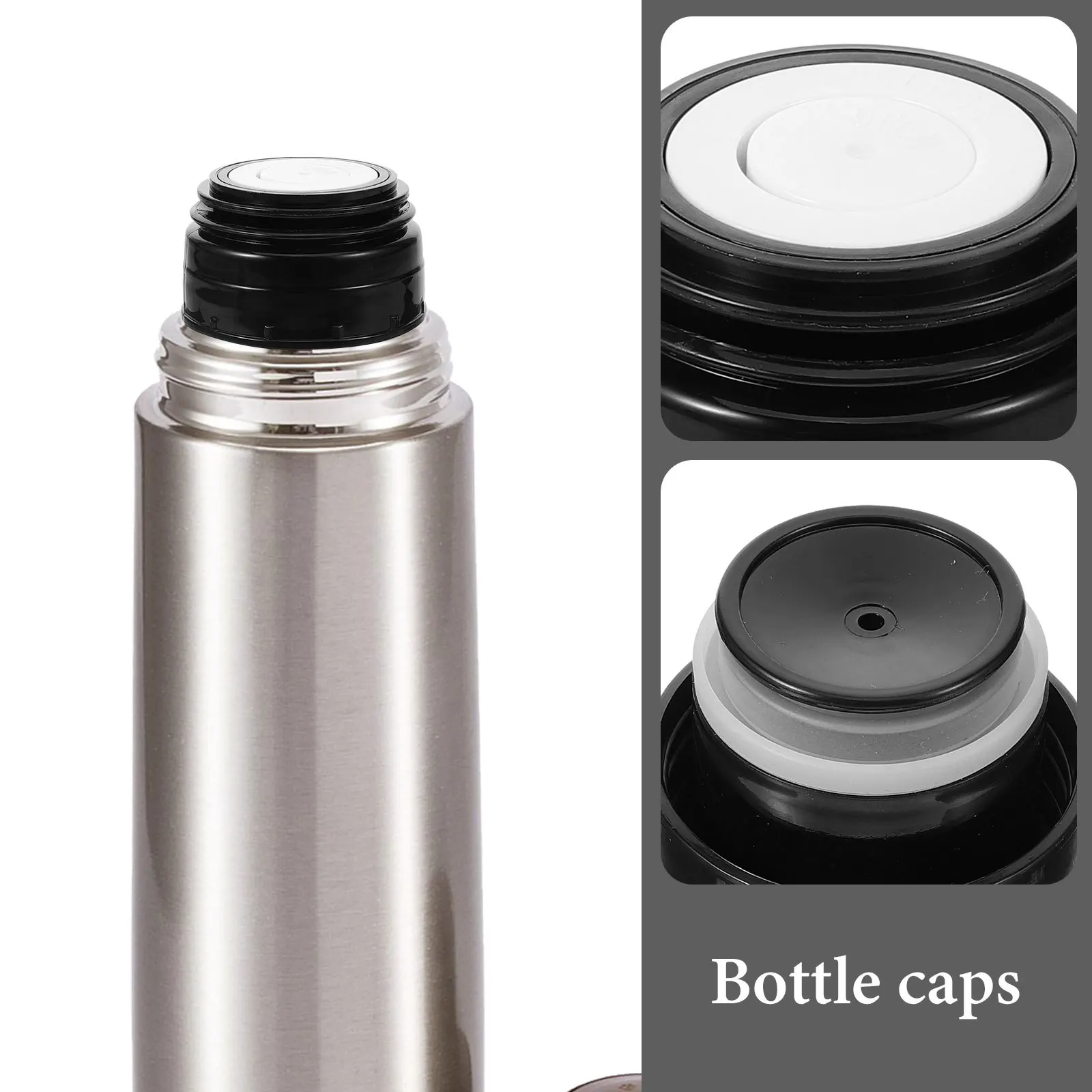 

Thermal Water Bottle Lid Spill Proof Leak-Proof Insulated Replacement Cap For Beverage Containers Plastic Push