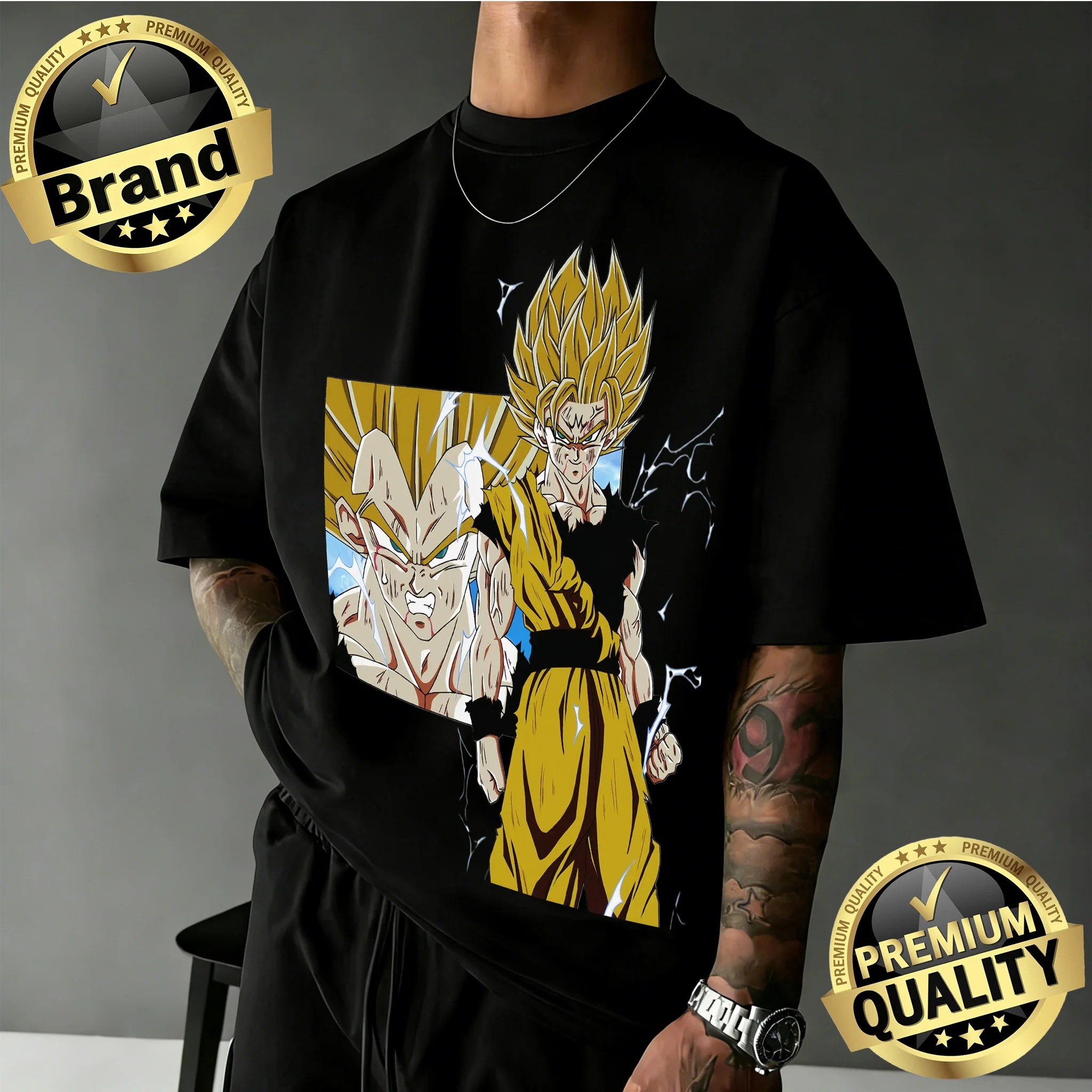 

Футболка Dragon Ball для мужчин и женщин. Изготовлен из хлопка, это дышащая и комфортная летняя вещь с короткими рукавами.