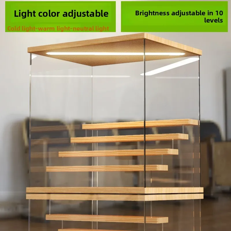 Storage Box Display Stand Figure Toy Display Case Dustproof Acrylic Transparent Figure Display Box Stationery Holder