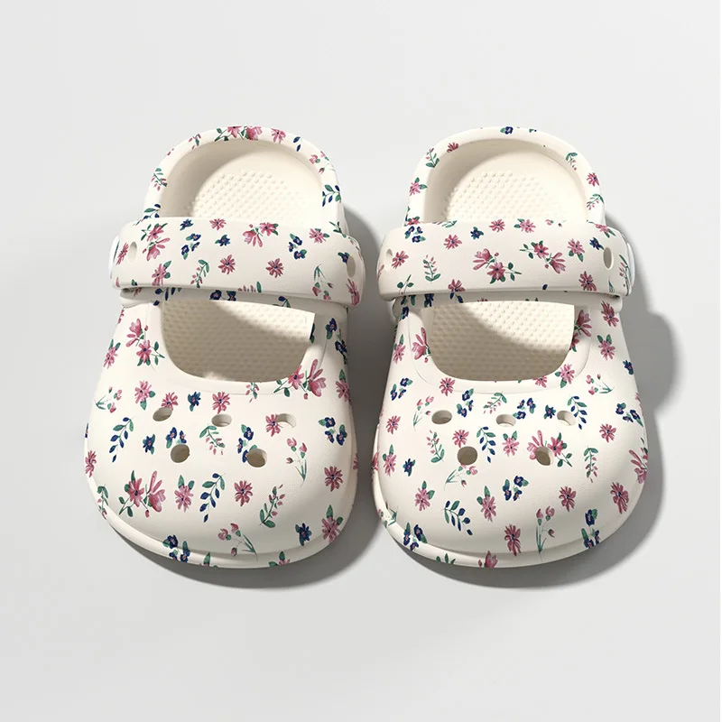 2026 Fashion Thick Sole Slippers Kids Girls Outdoor Wear-resistant Leisure Sandals Classic EVA Shoes Waterproof Beach Shoes